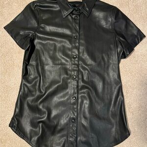 J. Crew Faux Learher Shirt